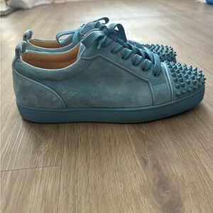 Baby blue size 11 Christian Louboutin designer sneaker’s